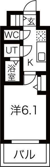 メイクスWアート今池Ⅲの間取り画像