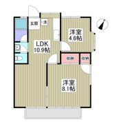 コーポ光C棟の間取り画像