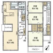 穴川戸建の間取り画像