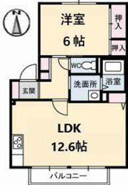 ディアスわかばの間取り画像