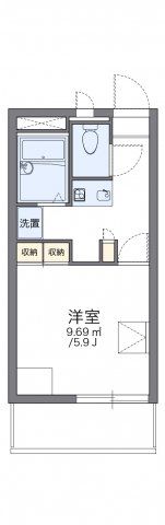 レオパレスエヴァーグリーン白幡Ⅱの間取り画像