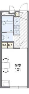 レオパレスオズヴァリーの間取り画像