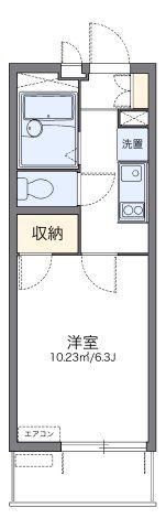 レオパレスプレステージ草加の間取り画像