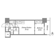 スプランディッド淀屋橋DUEの間取り画像