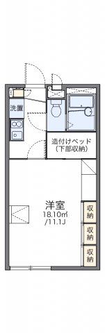 レオパレスひめのの間取り画像
