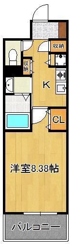 ラフィナーレアースコート魚町の間取り画像