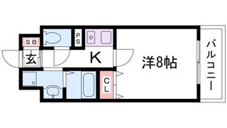 アミーグランコート三宮の間取り画像