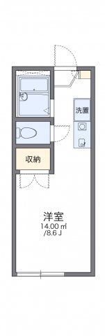 レオパレスリバーサイド染地の間取り画像