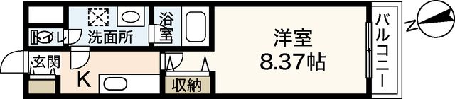 コスモ平和大通の間取り画像