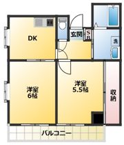 クレストカーサIDAの間取り画像