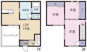 オレス南島田の間取り画像