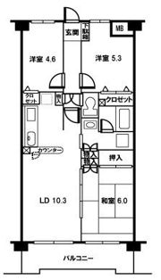 リファインド レリシュの間取り画像