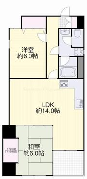 スカイコートの間取り画像