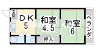 コーポ田山の間取り画像