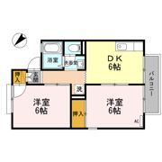 セジュールK2 南の間取り画像