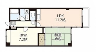 ロジェ岡山の間取り画像