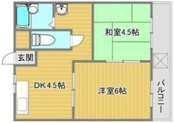 コーポ稲名の間取り画像