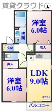 クレールシャンブルAの間取り画像