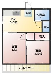 コーポ松本の間取り画像