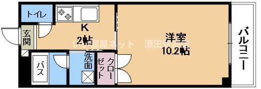 エリーフラッツ京町の間取り画像