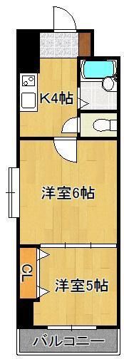 ギャラン南小倉の間取り画像