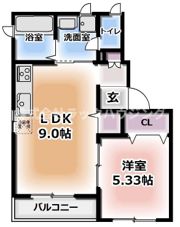 プラムコートの間取り画像