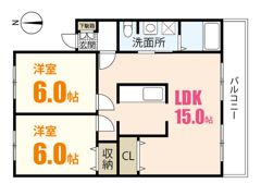 フローラ山本の間取り画像