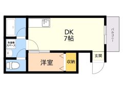 ドリームパレス愛宕Bの間取り画像