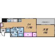 シャトー弁天弐番館の間取り画像