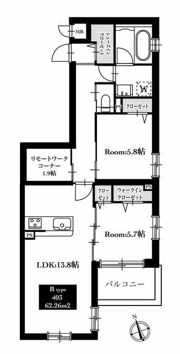 パルコテラッツァの間取り画像