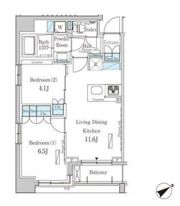 パークアクシス横浜山下町の間取り画像