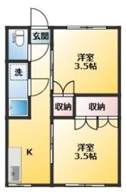 コーポ千代荘（センダイソウ）の間取り画像