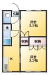 コーポ千代荘（センダイソウ）の間取り画像