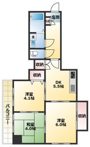 ライオンズマンション府中第3の間取り画像