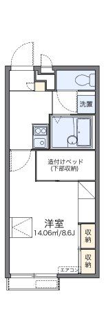 レオパレスアーネストの間取り画像