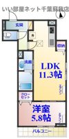 D-room弁天3丁目Bの間取り画像