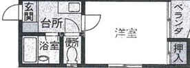 第2シャトーサンショウの間取り画像