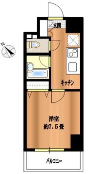 スカイコート新小岩の間取り画像