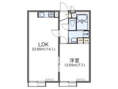 レオパレス北三国丘の間取り画像