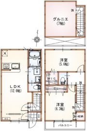 サンライズ西国立の間取り画像