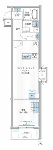 クラルテラセ新宿富久の間取り画像