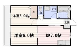 エスポワールBの間取り画像