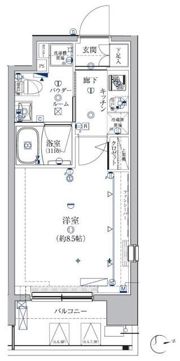 クレイシア芝浦ウォーターフロントの間取り画像