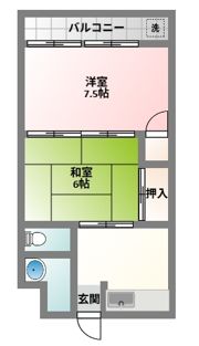 中井マンションの間取り画像