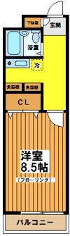 ウェル明大前の間取り画像