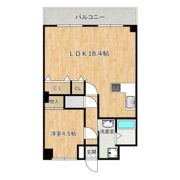 セザール難波西の間取り画像