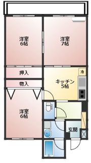 コーポモビリエ1号館の間取り画像