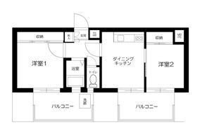 コートハウス豪徳寺の間取り画像