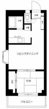 カサデピノ 204号室の間取り画像