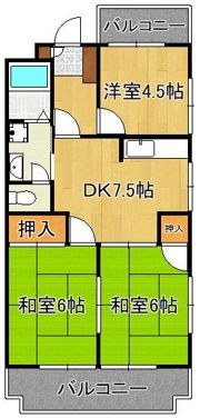 シャトレ青山B棟の間取り画像
